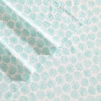 Laura Ashley Margate Shells Green Sheet Set