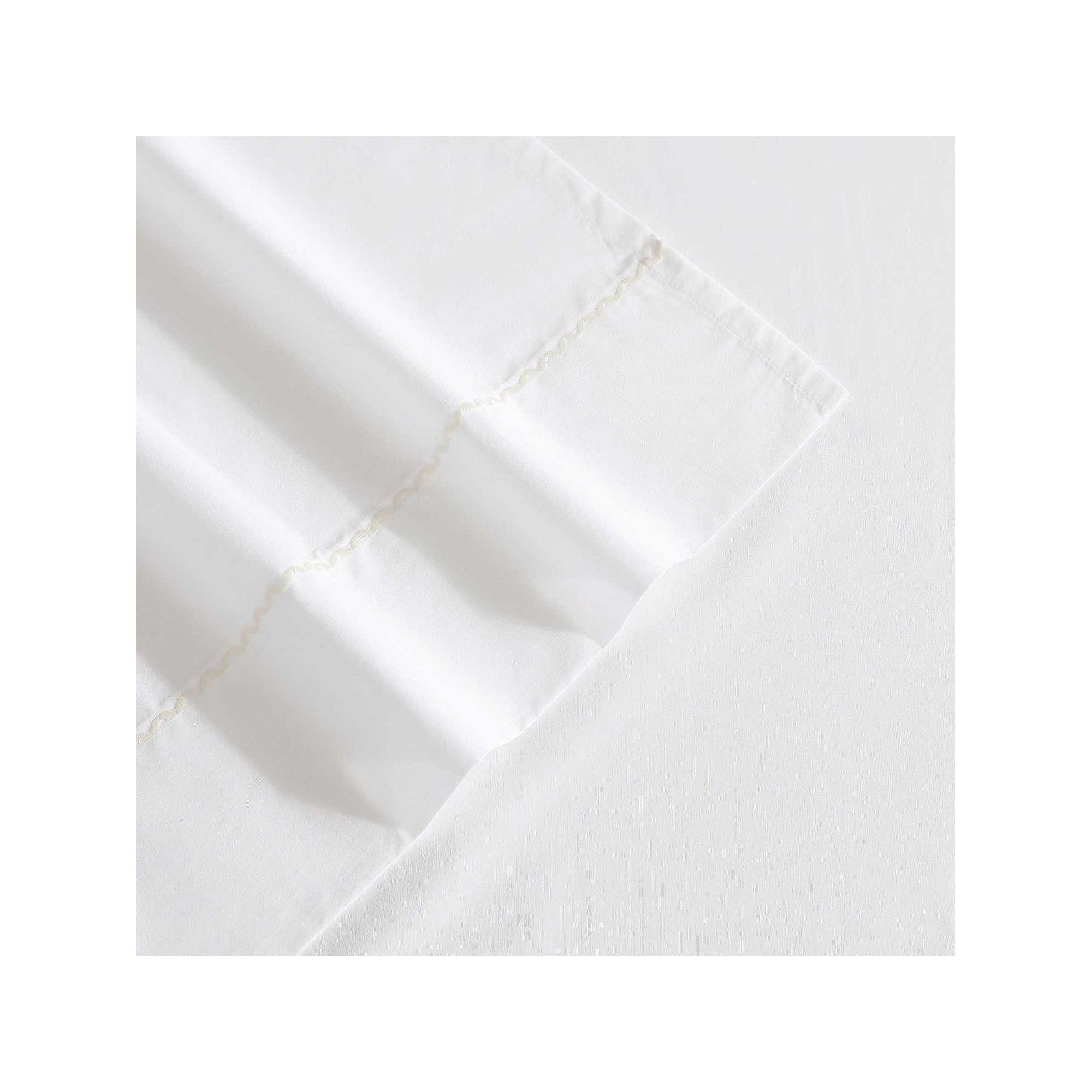Laura Ashley Scallop Embroidered Sheet Set, Scallop White