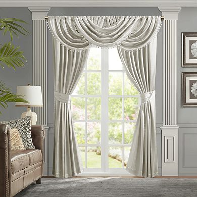 Croscill Avignon 1-Panel Pleat Light Filtering Window Curtain with Tieback