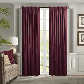 Croscill Avignon 1-Panel Pleat Light Filtering Window Curtain with Tieback