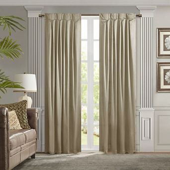 Croscill Avignon 1-Panel Pleat Light Filtering Window Curtain with Tieback