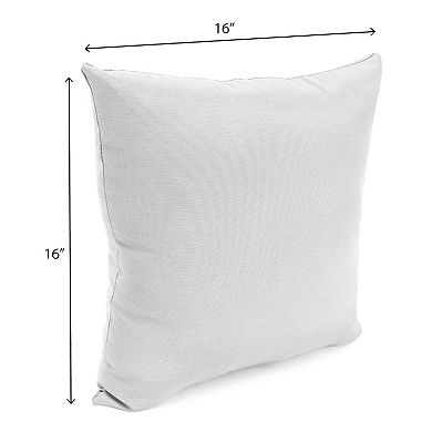 Jordan Manufacturing Sunbrella 16" x 16" Canvas Regatta Blue Solid Square Knife Edge Outdoor Throw Pillow (2-Pack)