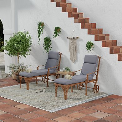 Jordan Manufacturing Sunbrella Outdoor Chaise Lounge Cushion