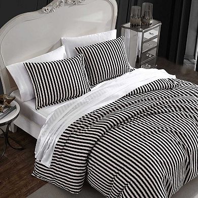 Betsey Johnson Wonderland Stripe King Duvet Set