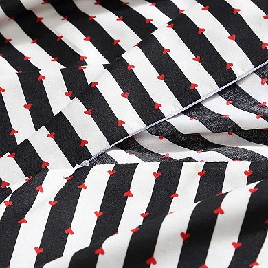 Betsey Johnson Wonderland Stripe King Duvet Set