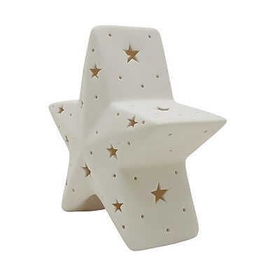 St. Nicholas Square Ceramic LED Star Table Decor