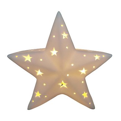 St. Nicholas Square Ceramic LED Star Table Decor