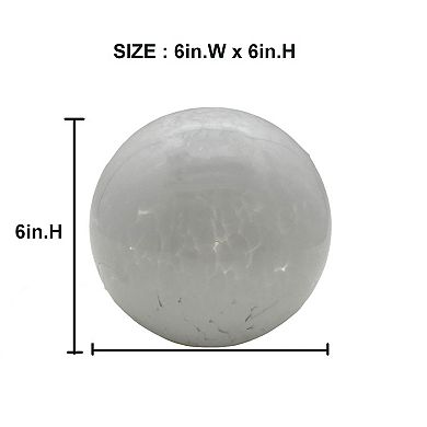 St. Nicholas Square Large Glass LED Sphere Table Decor