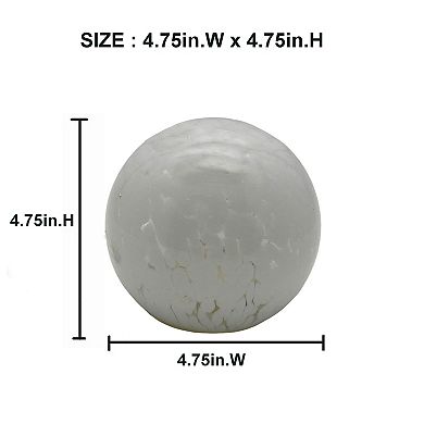 St. Nicholas Square Small Glass LED Sphere Table Decor