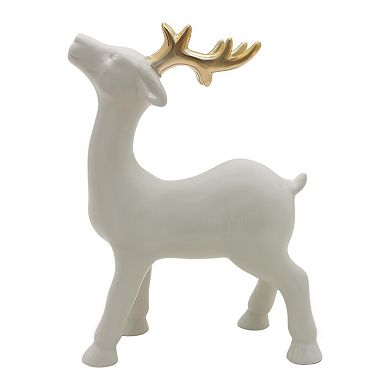 St. Nicholas Square Electroplate Antler Standing Deer Table Decor