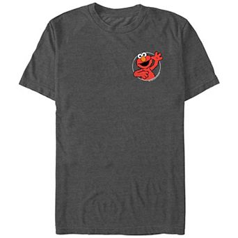 Men's Sesame Street Elmo's Happy Stamp Graphic Tee