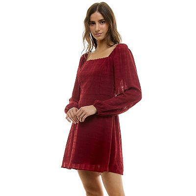 red long sleeve dress women Red Velvet Long Sleeve Maxi Dress Small Regular