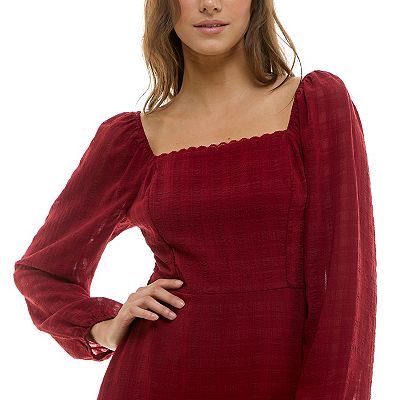 Juniors Lily Rose Long Sleeve Skater Dress