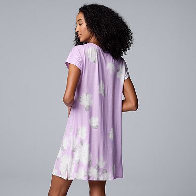 Women's Simply Vera Vera Wang Short Sleeve Nightgown