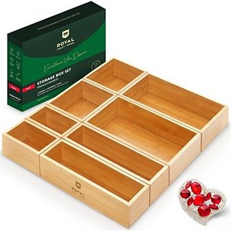 Storage Box Set Of 8, Natural