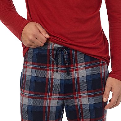 Men's Cuddl Duds® Classic Long Sleeve Pajama Top & Pajama Pants Set