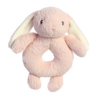 Ebba Small Dusk Dewey 6" Dusk Ring Rattle Playful Baby Stuffed Animal