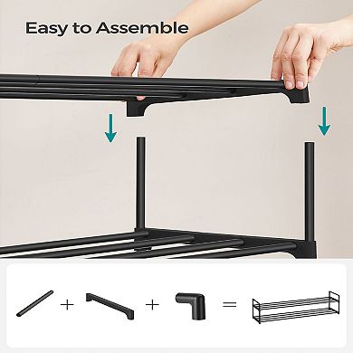 2-tier Shoe Rack With Metal Tube