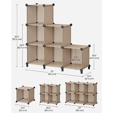 Cube Storage Organizer, 6-cube Closet Storage Shelves