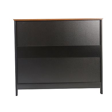 Merrick Lane Sideboard And Buffet Cabinet With Open And Closed Storage