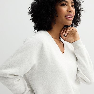 Women's Sonoma Goods For Life® V-Neck Sweatshirt