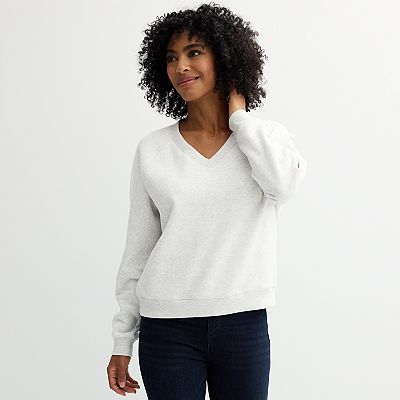 Women s Sonoma Goods For Life V Neck Sweatshirt