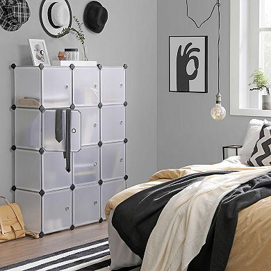 Set Of 12 Cube Storage With Door
