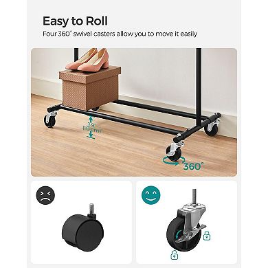 Heavy Duty Garment Rack With Extendable Hanging Rail
