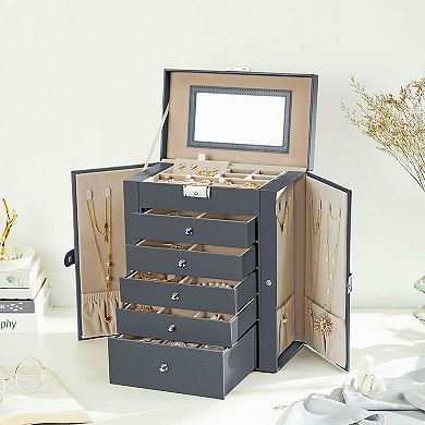 6-tier Large Jewelry Case With Drawers