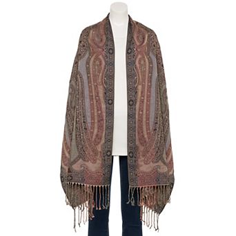 Women's Nine West Allover Paisley Print Wrap