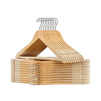 Set Of 20 Velvet Wooden Hangers