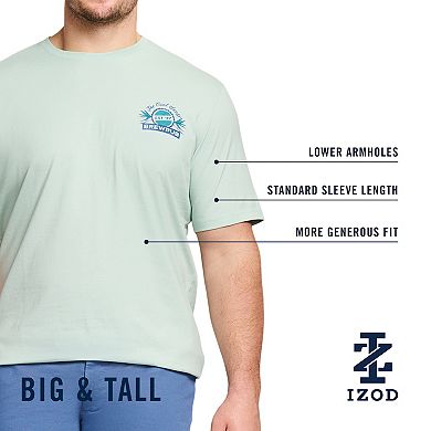 Big & Tall IZOD Saltwater Soft Wash Short Sleeve Graphic Tee