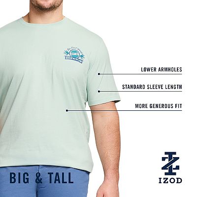 Big & Tall IZOD Saltwater Soft Wash Short Sleeve Graphic Tee