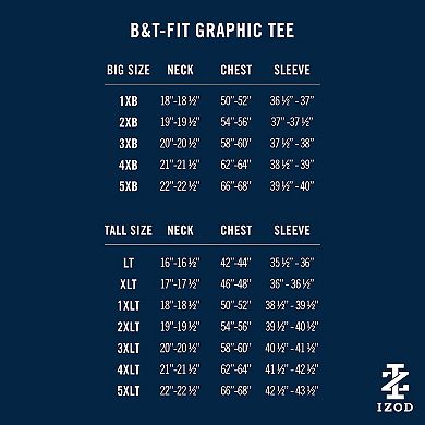 Big & Tall IZOD Saltwater Soft Wash Short Sleeve Graphic Tee