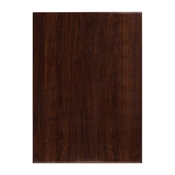 Emma and Oliver 30" x 42" Rectangular High-Gloss Walnut Resin Table Top