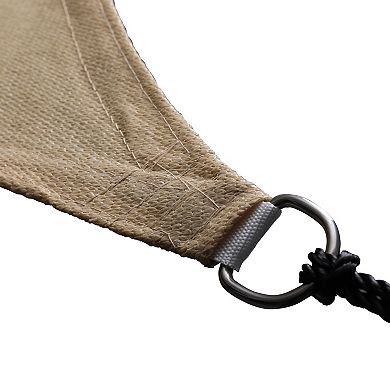 Merrick Lane Sun Sail With 50+ Uv Protection And Included Ropes