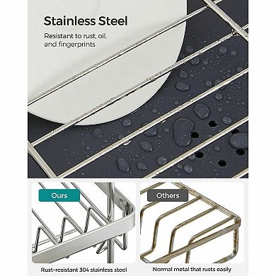 2 Tier Dish Rack Black