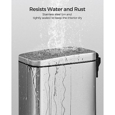 Bathroom Trash Can And Toilet Brush Set