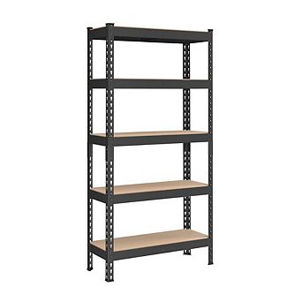 Heavy-Duty 5 tier Garage Storage Shelf Steel Shelving Unit for Organizing Tools and Equipment