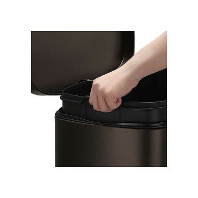 13 Gallon Brown Step Open Trash Can For Kitchen