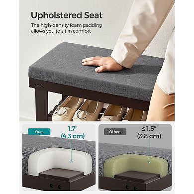 2-tier Shoe Rack, Stable Shoe Organizer For Entryway, Living Room