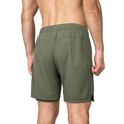 Zilpu Mens Quick Dry Athletic Performance Shorts Wi/zipper