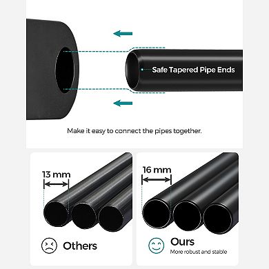 Black Portable Clothes Rack Freestanding