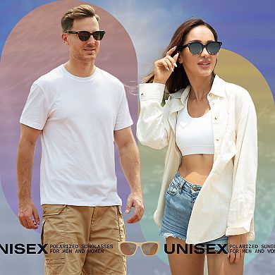 Polarized Retro Sunglasses With 100% Uv Protection