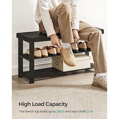 3-tier Bamboo Shoe Storage Organizer