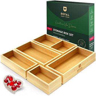Storage Box Set Of 5, Natural