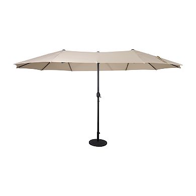 Merrick Lane Water-resistant Triple Head Patio Umbrella With Tilt Function