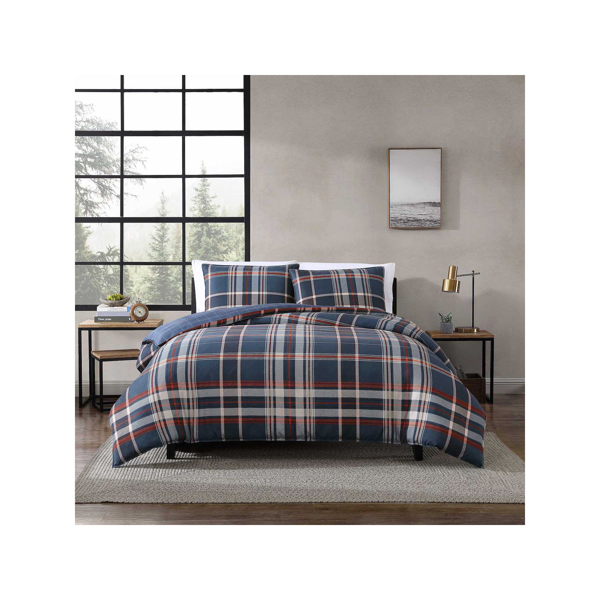 Eddie Bauer Shasta Lake King Duvet Set, Blue