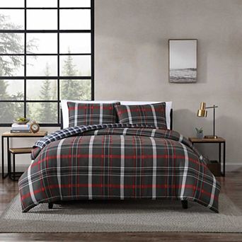 Eddie Bauer Willow Plaid King Duvet Set