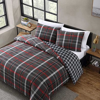 Eddie Bauer Willow Plaid King Duvet Set